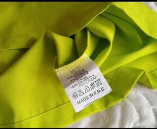 Camicia con rouches verde