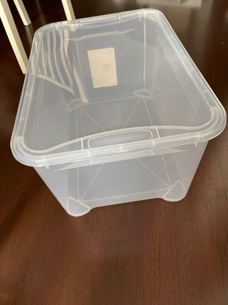 Caja Almacenaje Plástico Transparente 45L