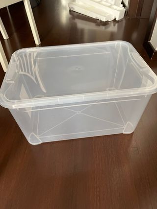 Caja Almacenaje Plástico Transparente 45L