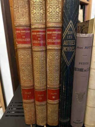 Lotto 7 libri antichi rilegati