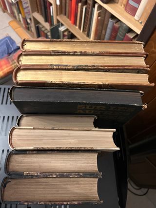 Lotto 7 libri antichi rilegati