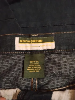 Rocawear W38 Jeans Y2K Hip Hop Larghi