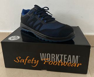 Zapatos de seguridad WORKTEAM negros y azules