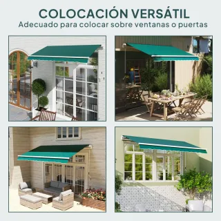 Techo Toldo Repuesto 282x250 cm Verde
