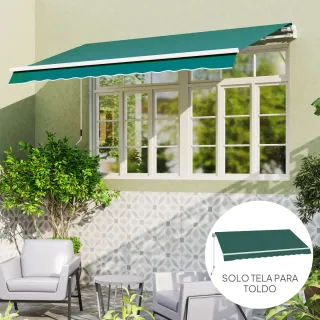 Techo Toldo Repuesto 282x250 cm Verde