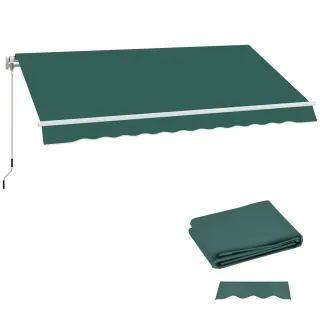 Techo Toldo Repuesto 282x250 cm Verde