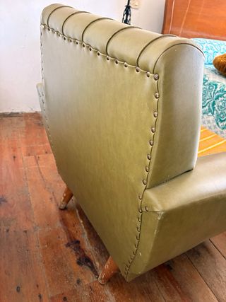 Butaca verde vintage