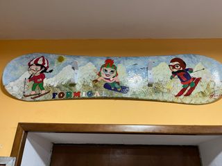 Tabla de snow pintada a mano