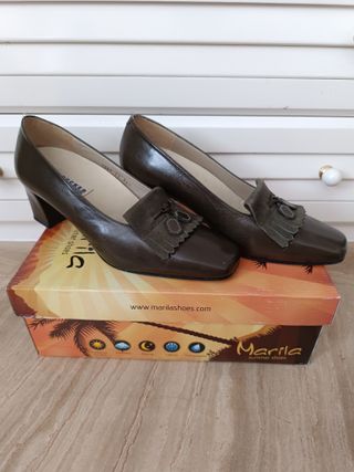 Zapatos de tacón de piel mujer talla 37.5