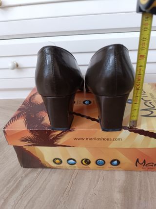 Zapatos de tacón de piel mujer talla 37.5