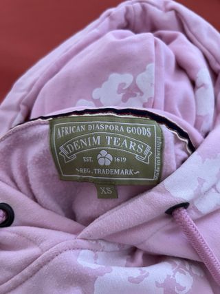 Chándal unisex Denim Tears rosas con estampado