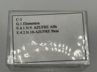 Minerali 4 - zolfo alfa e beta Sicilia