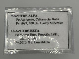 Minerali 4 - zolfo alfa e beta Sicilia