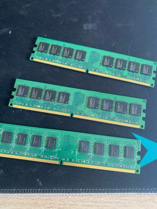 3x Módulos RAM Kingston DDR2 2GB
