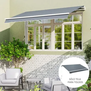 Techo Toldo Repuesto 2,8x2,5m Gris