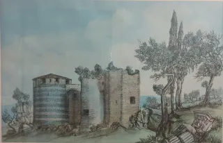 Acquaforte del pittore Bonecchi