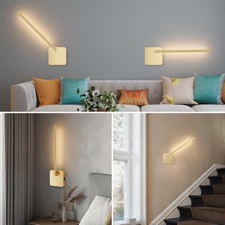 Aplique LED Pared Dorado Recargable 3W