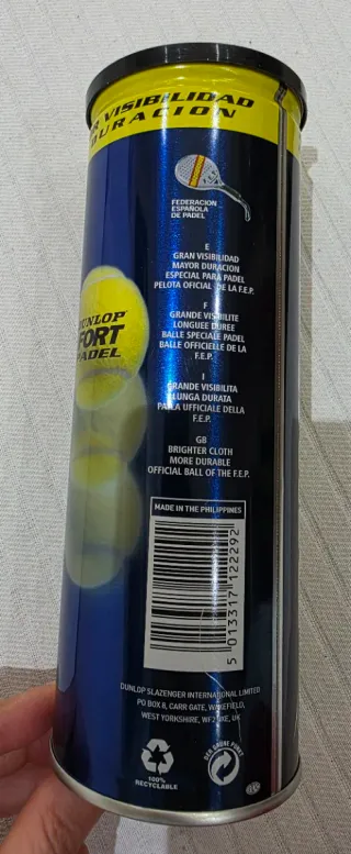 Dunlop Fort Padel Pelotas de Tenis