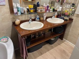 Mueble de baño madera Iroko