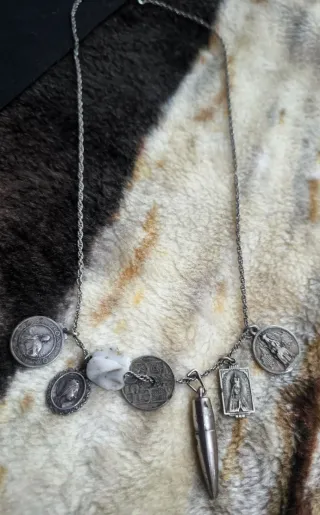 Colección Amuleto Combate Antiguo -Cadena,Medallas