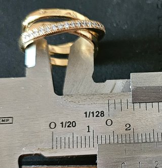 Anillo Pandora Original Oro Plata y brillantes