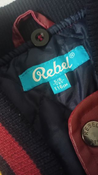 Chaqueta Varsity Rebel estilo universitario niño