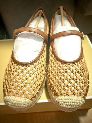 Michael Kors Mocasines Tejidos Beige/Marrón