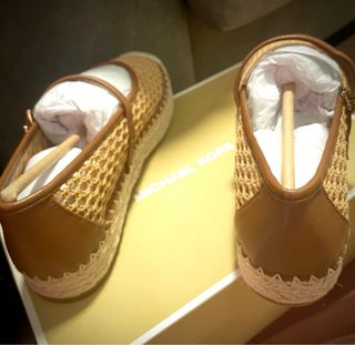 Michael Kors Mocasines Tejidos Beige/Marrón