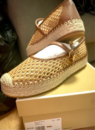 Michael Kors Mocasines Tejidos Beige/Marrón