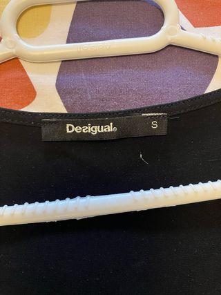 Vestido Desigual Negro con Estampado