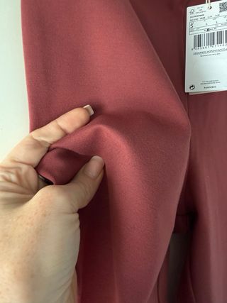 Pantalones Mango Talla S Bordeos