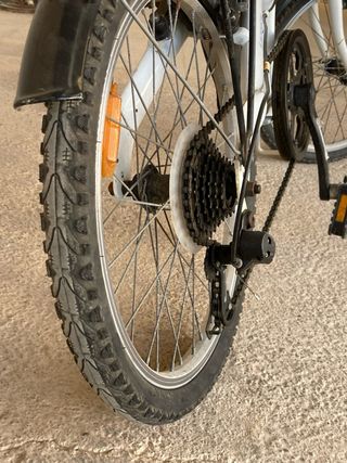Bicicleta plegable Wayscral blanca 6V