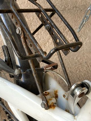 Bicicleta plegable Wayscral blanca 6V