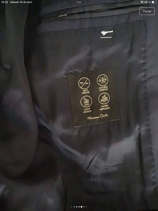 Traje Massimo Dutti Azul para graduación.