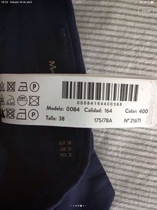 Traje Massimo Dutti Azul para graduación.