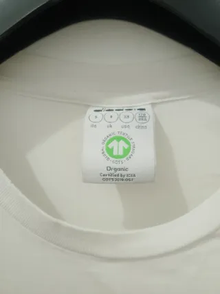 T-shirt uomo Diadora bianca con banda rossa