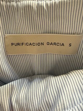 Pantalón paper bag azul talle S