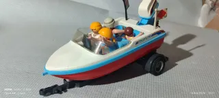 Playmobil 3142 Lancha Motora con Barco y Figuras
