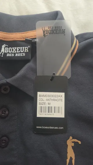 Polos BOXEUR DES RUES Talla M y talla XL, color an