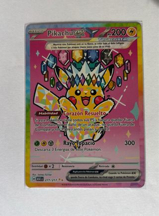Pikachu EX Teracristal 277/217 de segunda mano por 240 EUR en