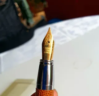 Pluma Estilográfica Peruzzo C. 24k Oro