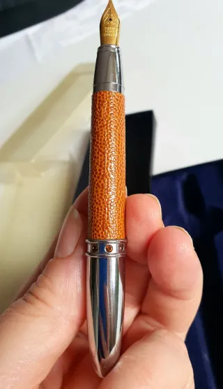 Pluma Estilográfica Peruzzo C. 24k Oro