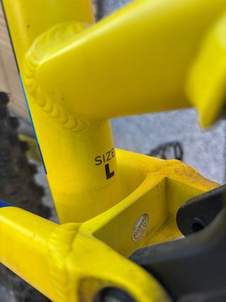 Bicicleta Doble Suspensión Amarilla
