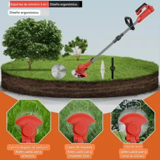 Desbrozadora Telescópica Plegable (2 Baterías)