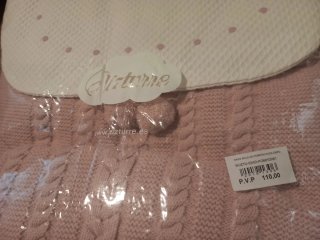 Saco y capota rosa empolvado Uzturre