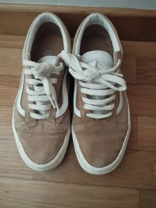 Vans Marrones y Blancas Talla 38