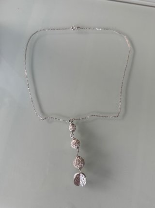Collana con pendente a cascata argento 925