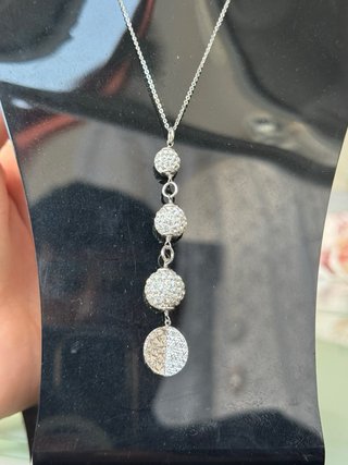 Collana con pendente a cascata argento 925