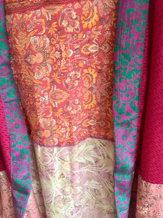 Caftán multicolor estampado