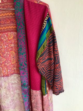 Caftán multicolor estampado